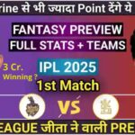 IPL 2025 : KKR VS RCB