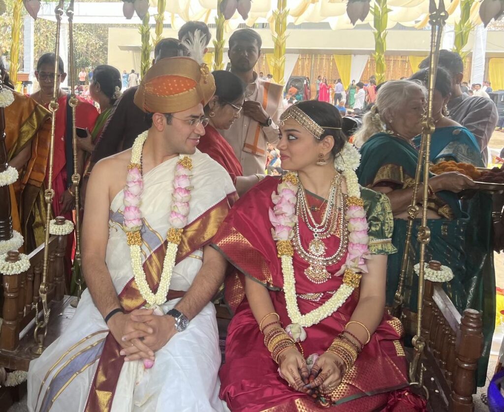 tejasvi surya marriage photos